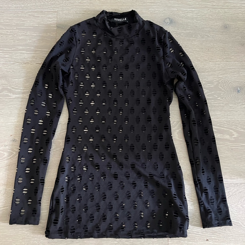 Sorella Boutique Black Open Pattern Set